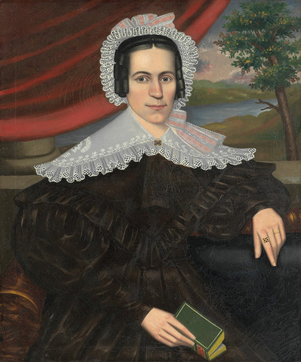 Woman with a Green Book Louisa Gallond Cook 1838
