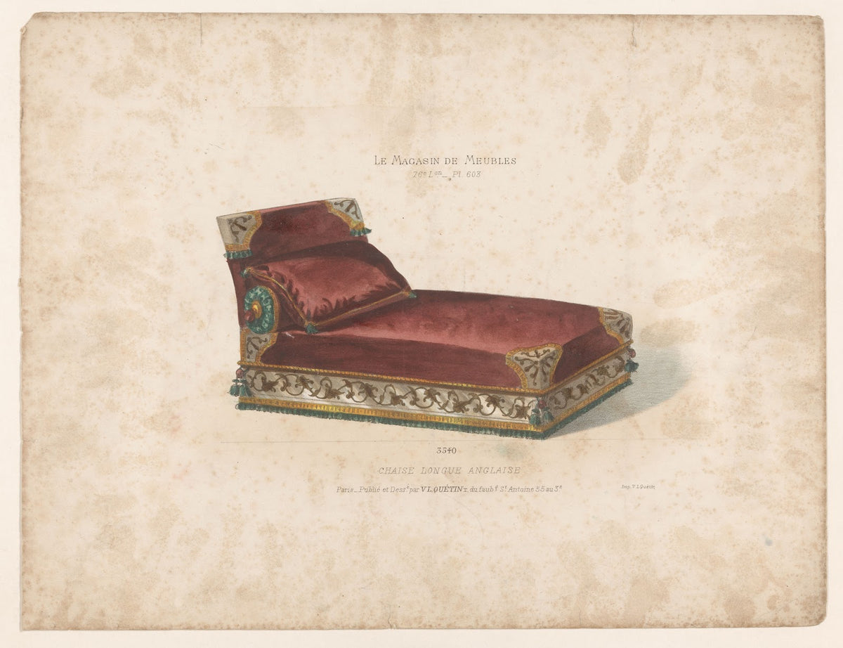 Chaise longue Anglaise 1832   1904