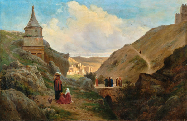 Jerusalem Kidron Valley with the Tomb of Absalom 1886