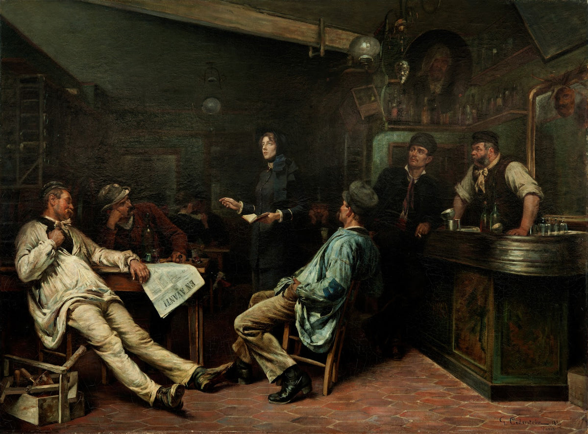 The Salvation Army Miss Booth visiting a Paris Tavern 1886