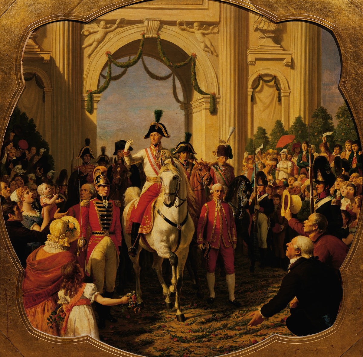 Der Einzug des Kaisers Franz I II von Österreich in Wien 1814 1869