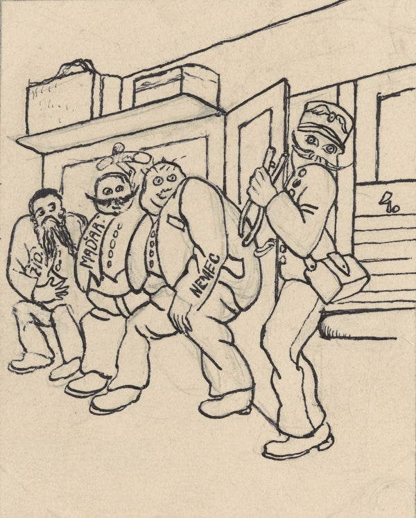 Satirical Drawing for a Magazine IV 1940