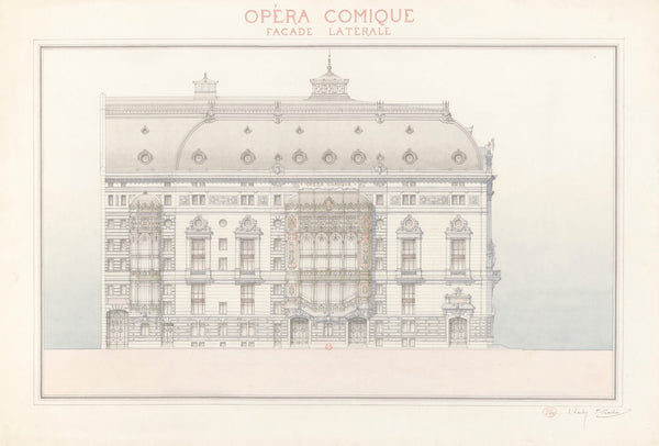 Opéra Comique  Façade laterale 1893