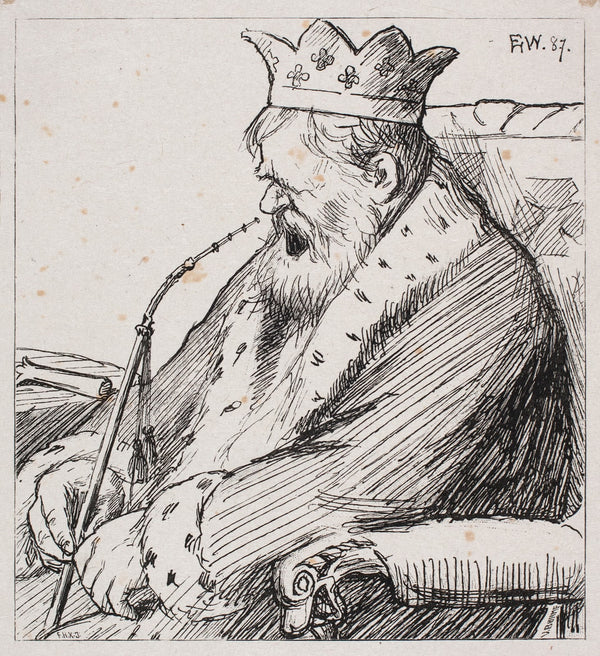 Illustration til De tre kongsdøtre i berget det blå 1882  1886