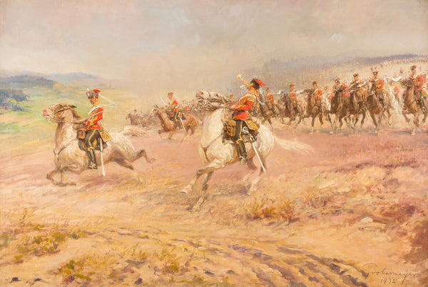 Attack of the Prussian Leib Garde Husaren regiment 1932