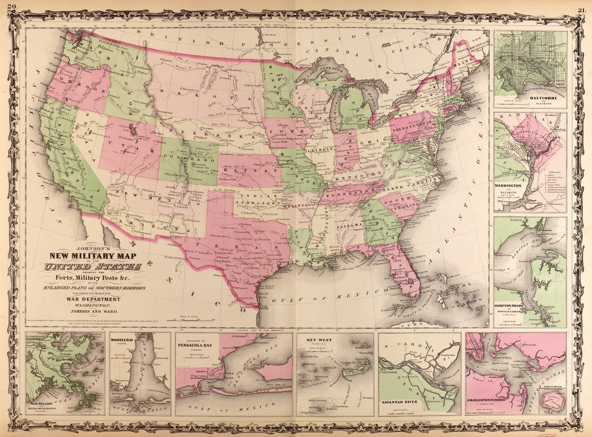 Johnsons new illustrated family atlas 1863