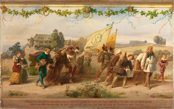 Triumph des Königs Wein 8 Bild after 1850