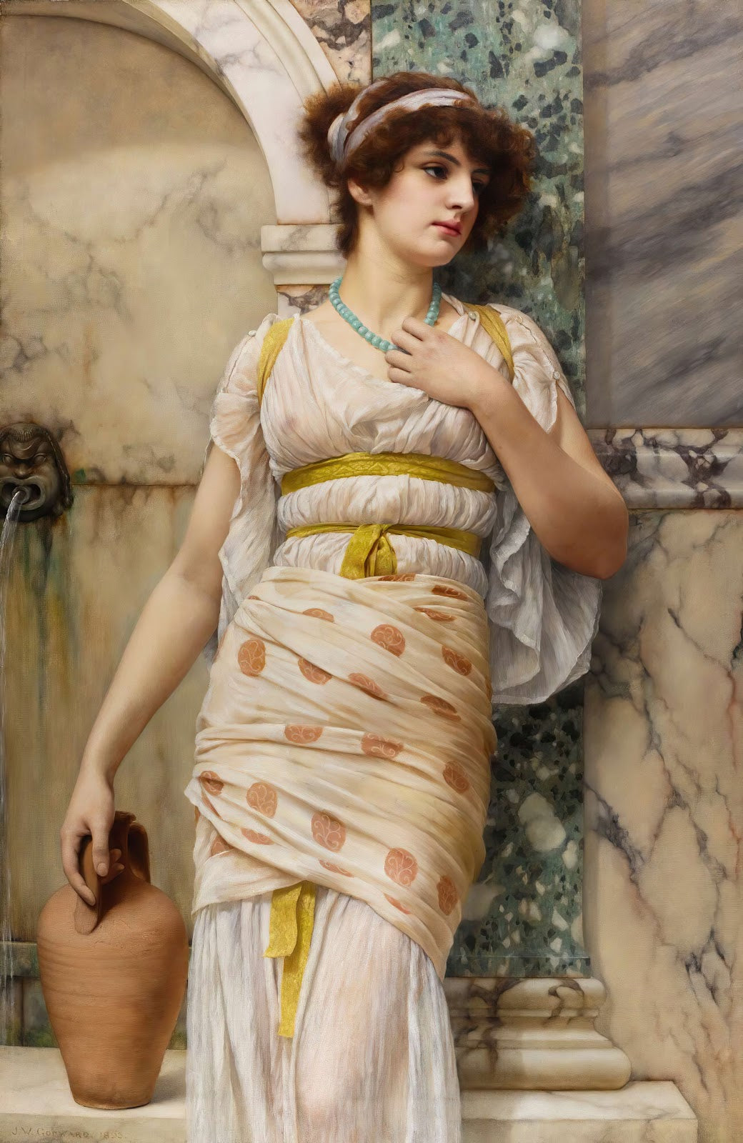 At the fountain 1893