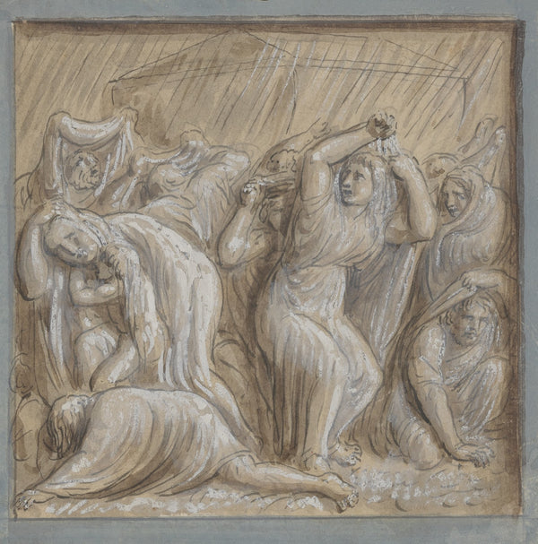 13 drawings after bas reliefs at Florence Pl09 19th Century