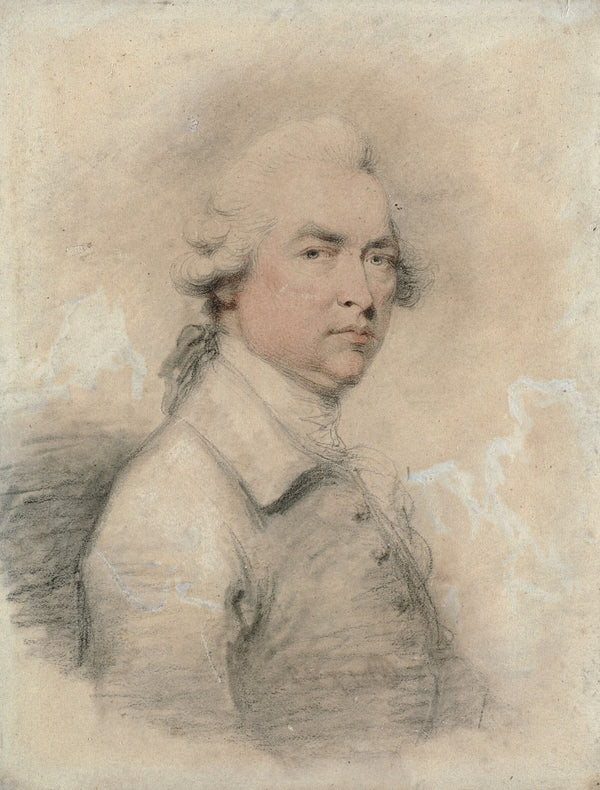 Head and shouldres portrait of a man turned to the right 1782