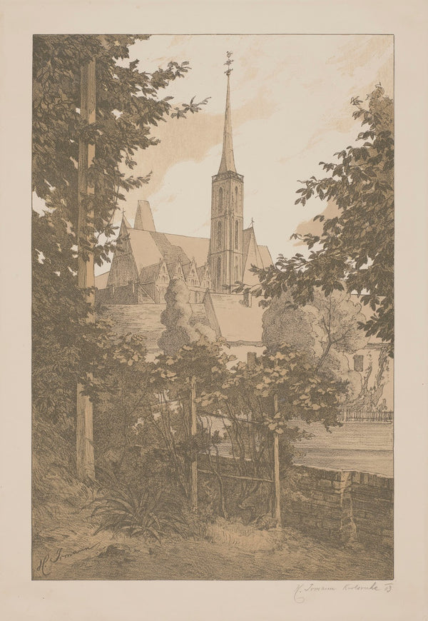 Church of the Holy Cross in Wrocław 1903