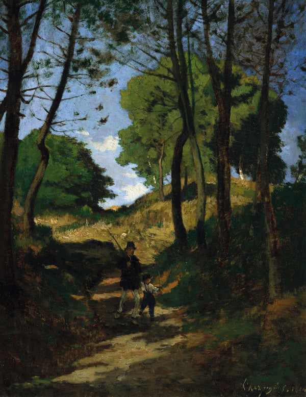 Fir Trees in Les Trembleaux near Marlotte Sapins aux Trembleaux à Marlotte 1854