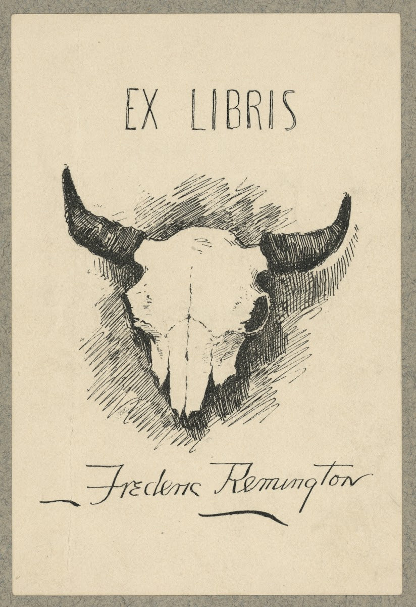 Bookplate of Frederic Remington 1880