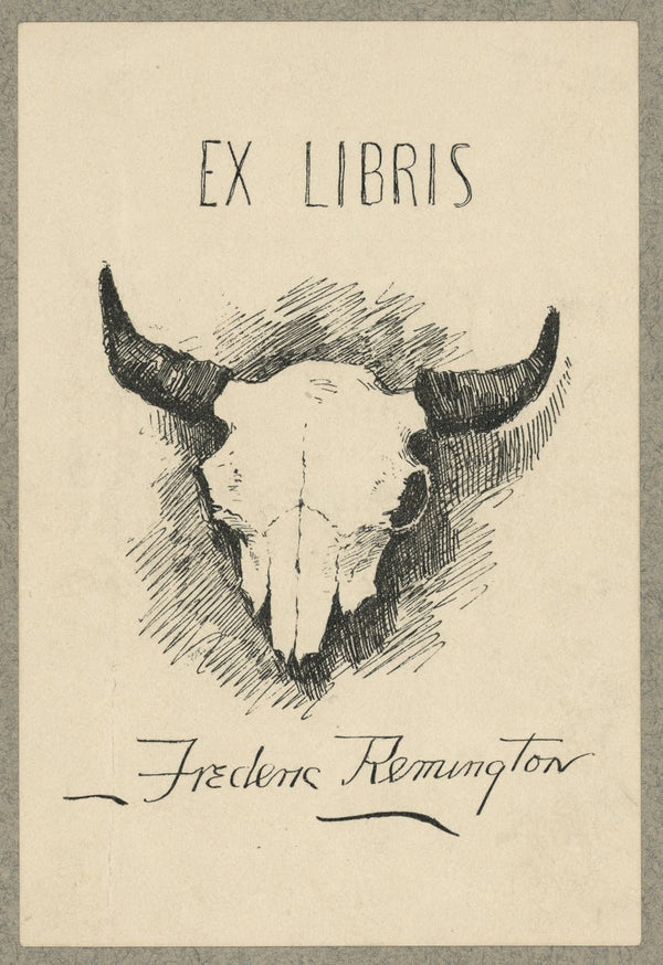Bookplate of Frederic Remington 1880