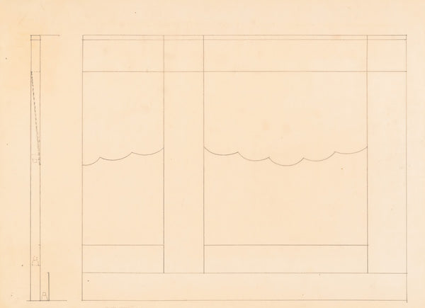 Design for unidentified restaurant possibly Dunhalls Restaurant New York NY Wall