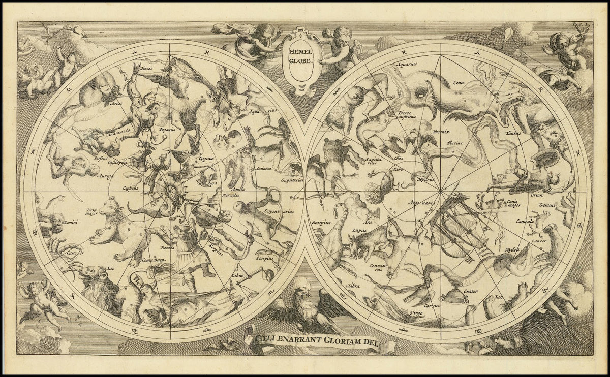 Hemel Globe Coeli Enarrant Gloriam Dei 1720
