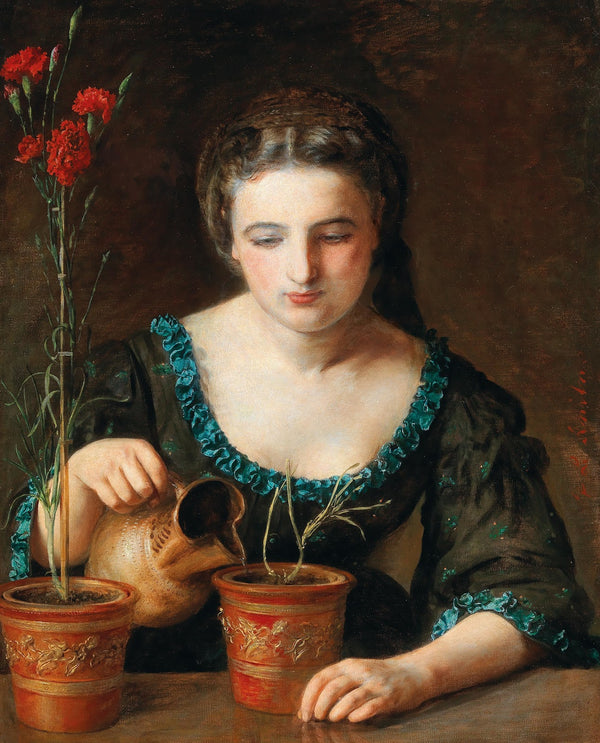 A Girl With Carnation