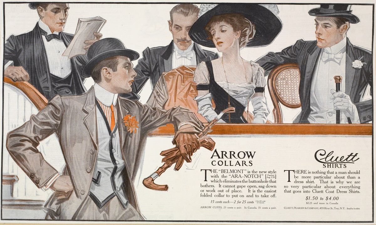 Arrow collars Cluett shirts 1909