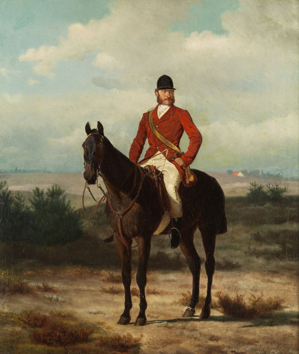 Equestrian portrait of Prince Charles of Prussia 1801 1883 circa 1872