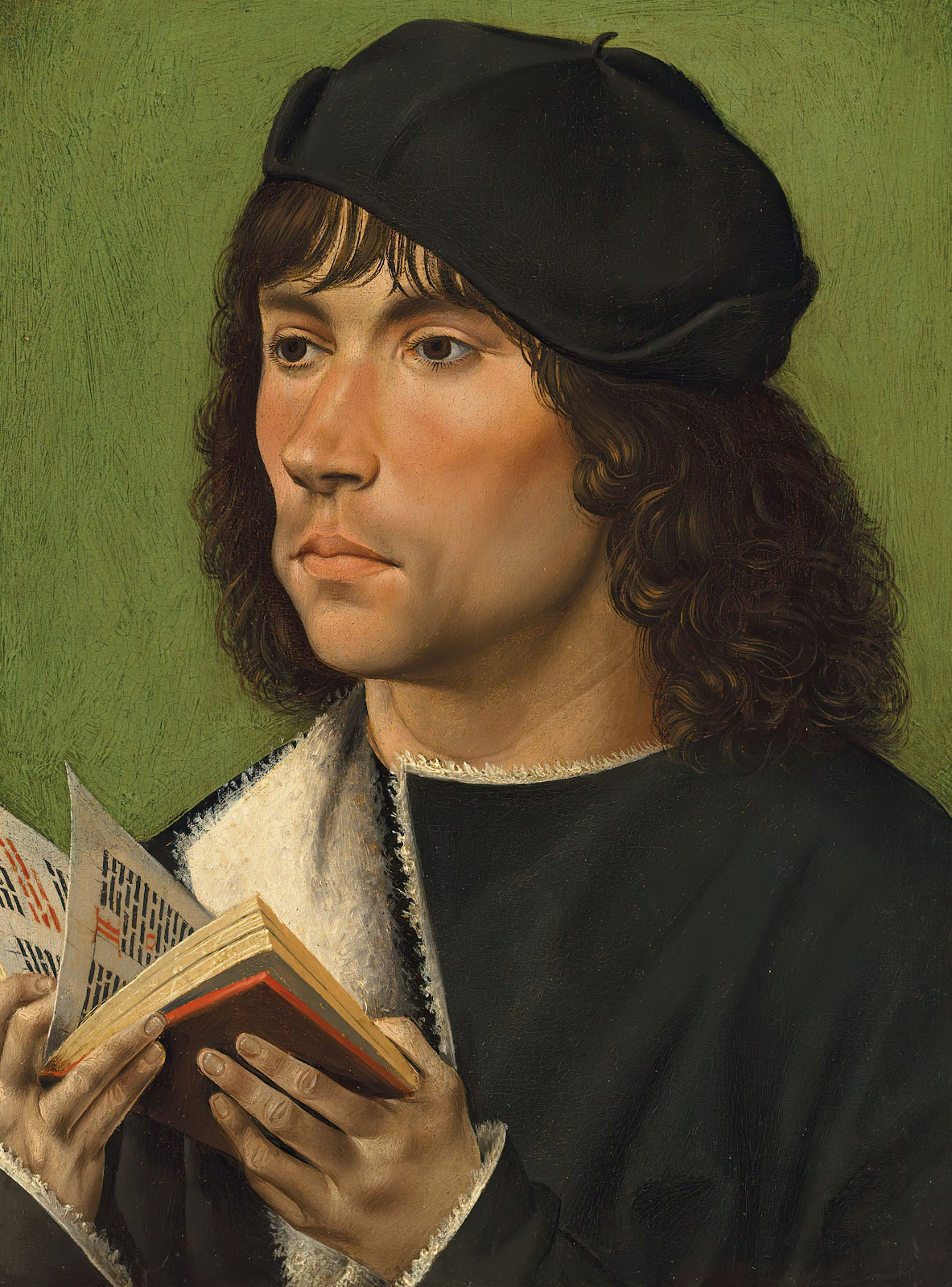 Portrait Of A Man Holding A Prayer Book circa 1480