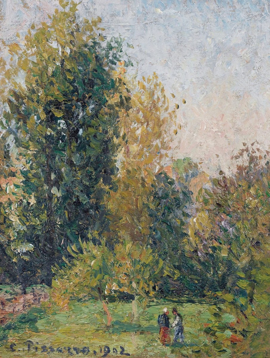 Paysage Avec Deux Personnages Éragny Automne 1902