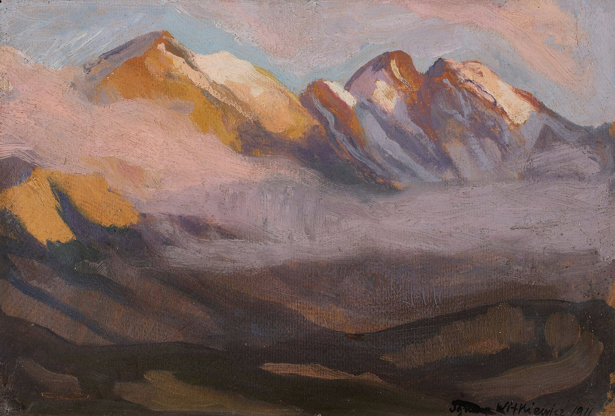 Landscape with blossoming trees 1911