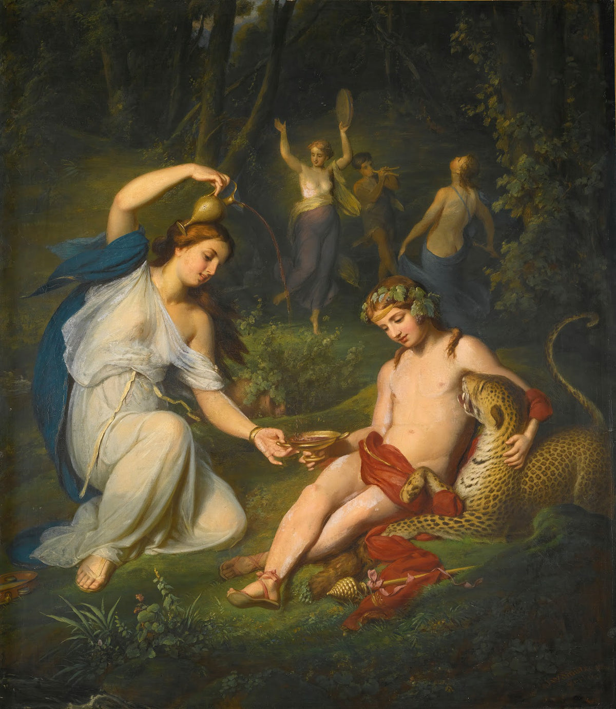 Bacchus With Leopard