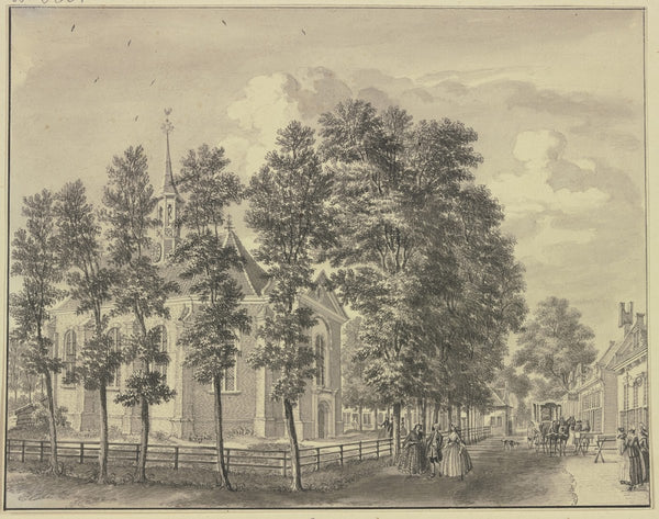 View of the Church of Bloemendaal near Haarlem 1746