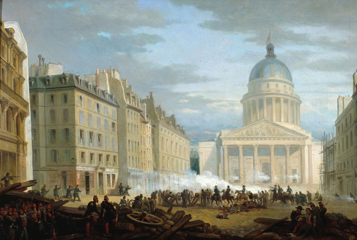 Prise du Panthéon vue de la rue Soufflot le 24 juin 1848 actuel 5ème arrondissem