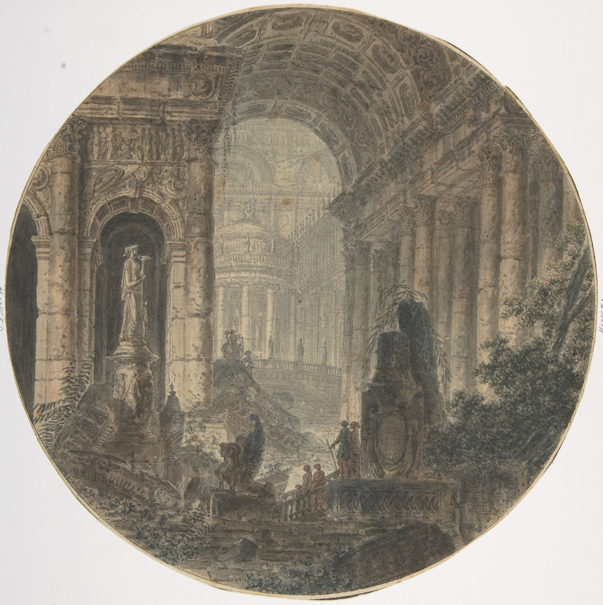 Architectural fantasy 18th century