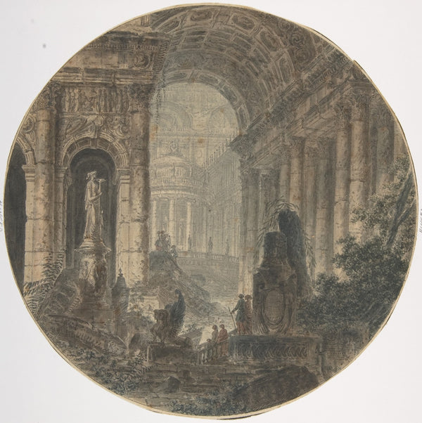 Architectural fantasy 18th century