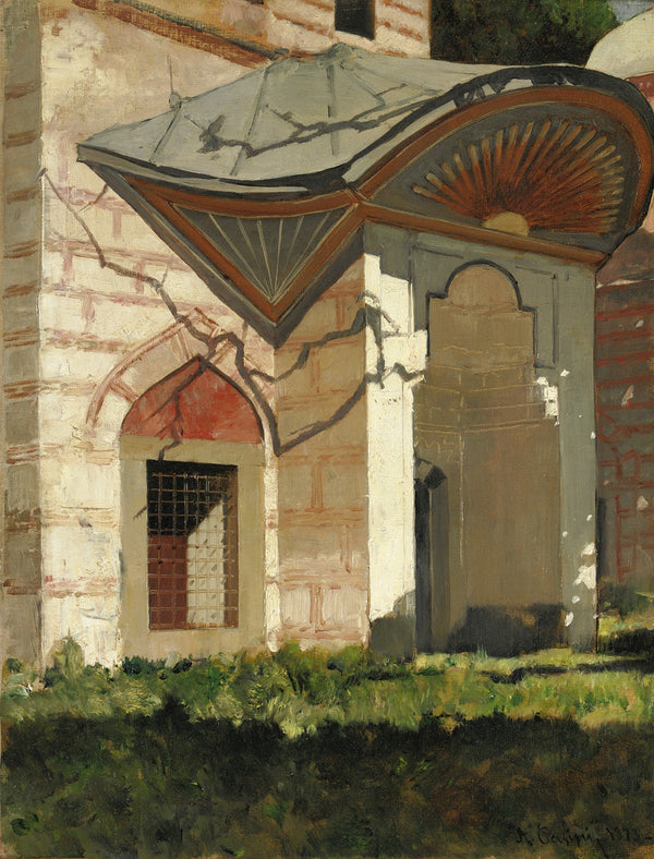 Porta Del Turbè Con Sole Raggiante Dipinto 1873