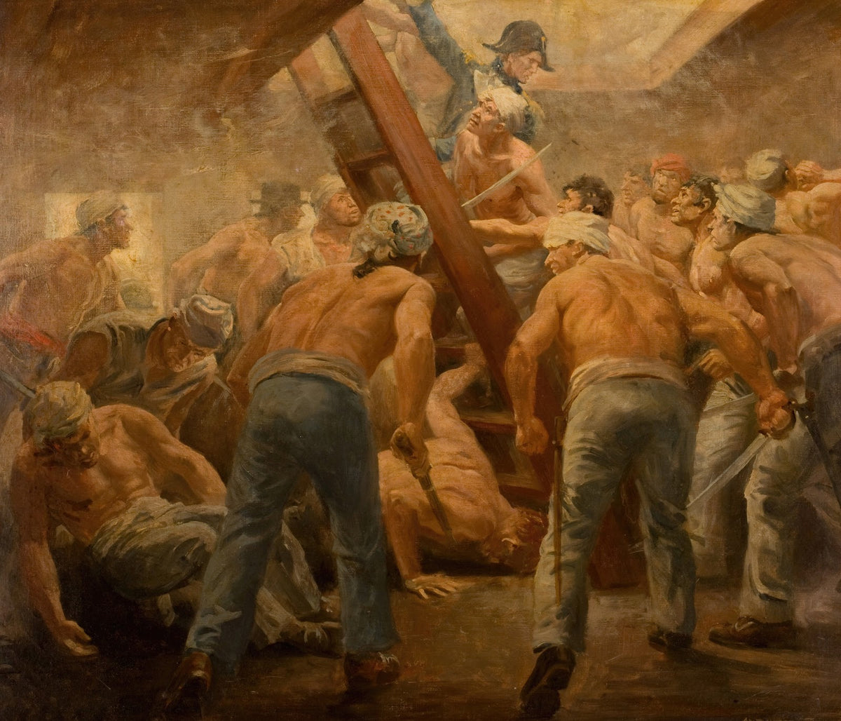 The Scuffle Below Deck 1918
