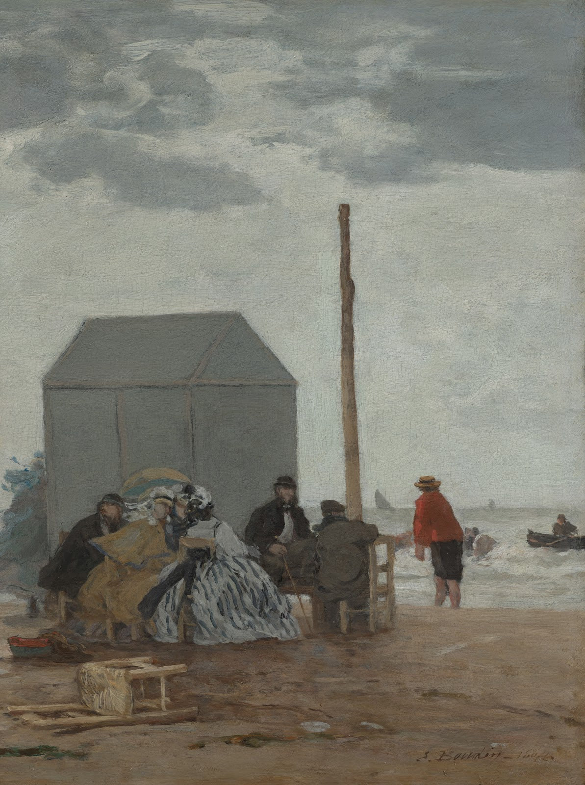 The Beach at Deauville 1864