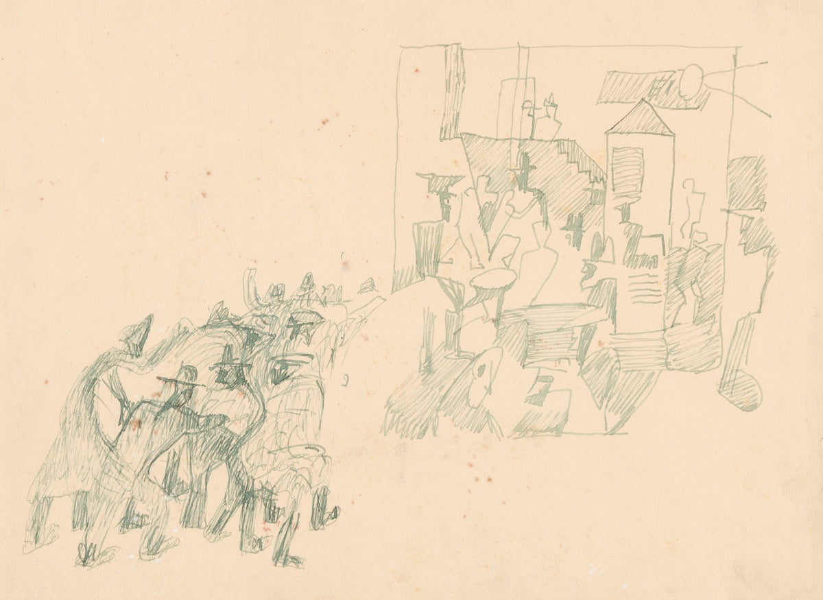 Street with an advertising column VIII 1934   1937