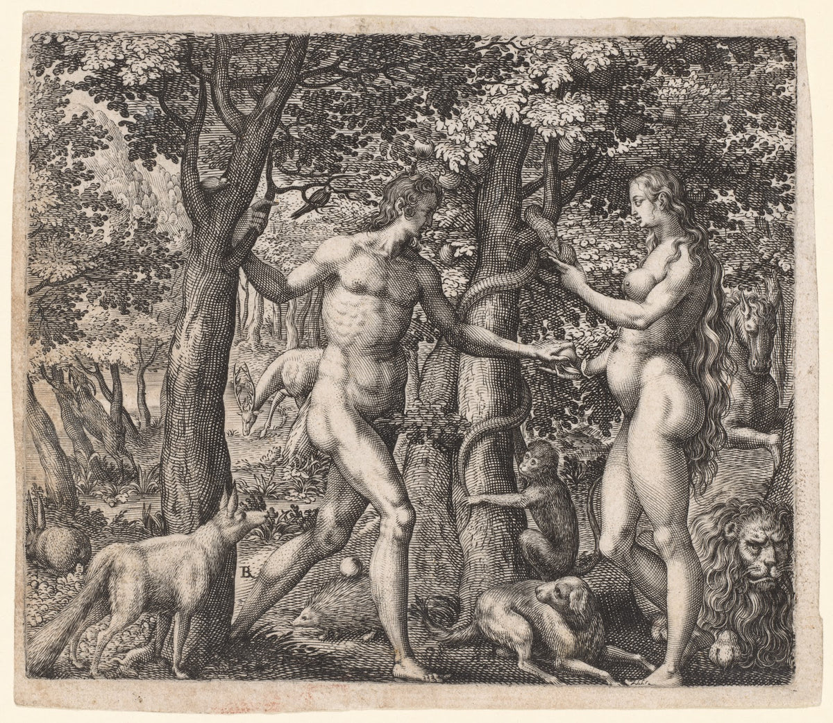 Adam and Eve late 1500s