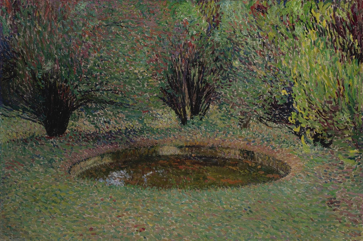 Marquayrol le bassin aux thuyas circa 1920