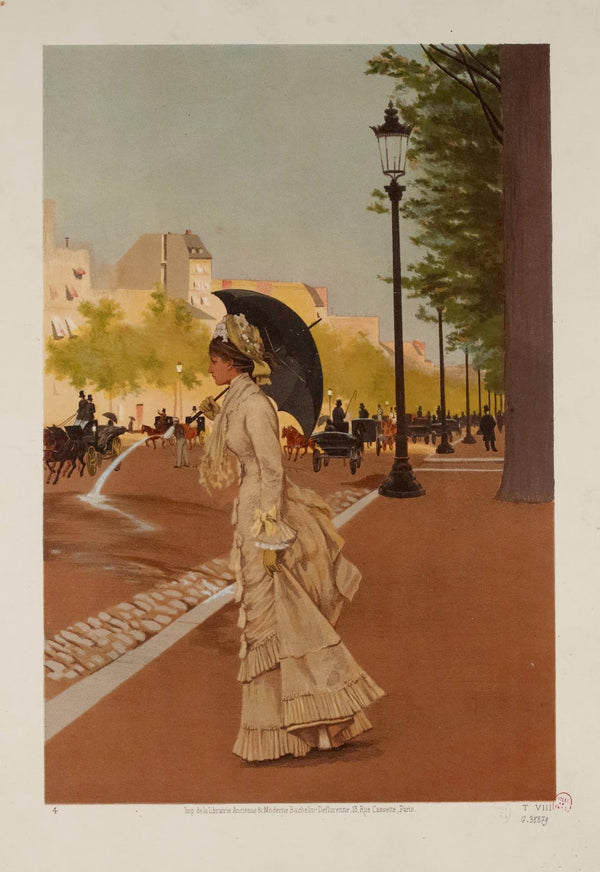 Elégante sur lavenue des Champs Elysées