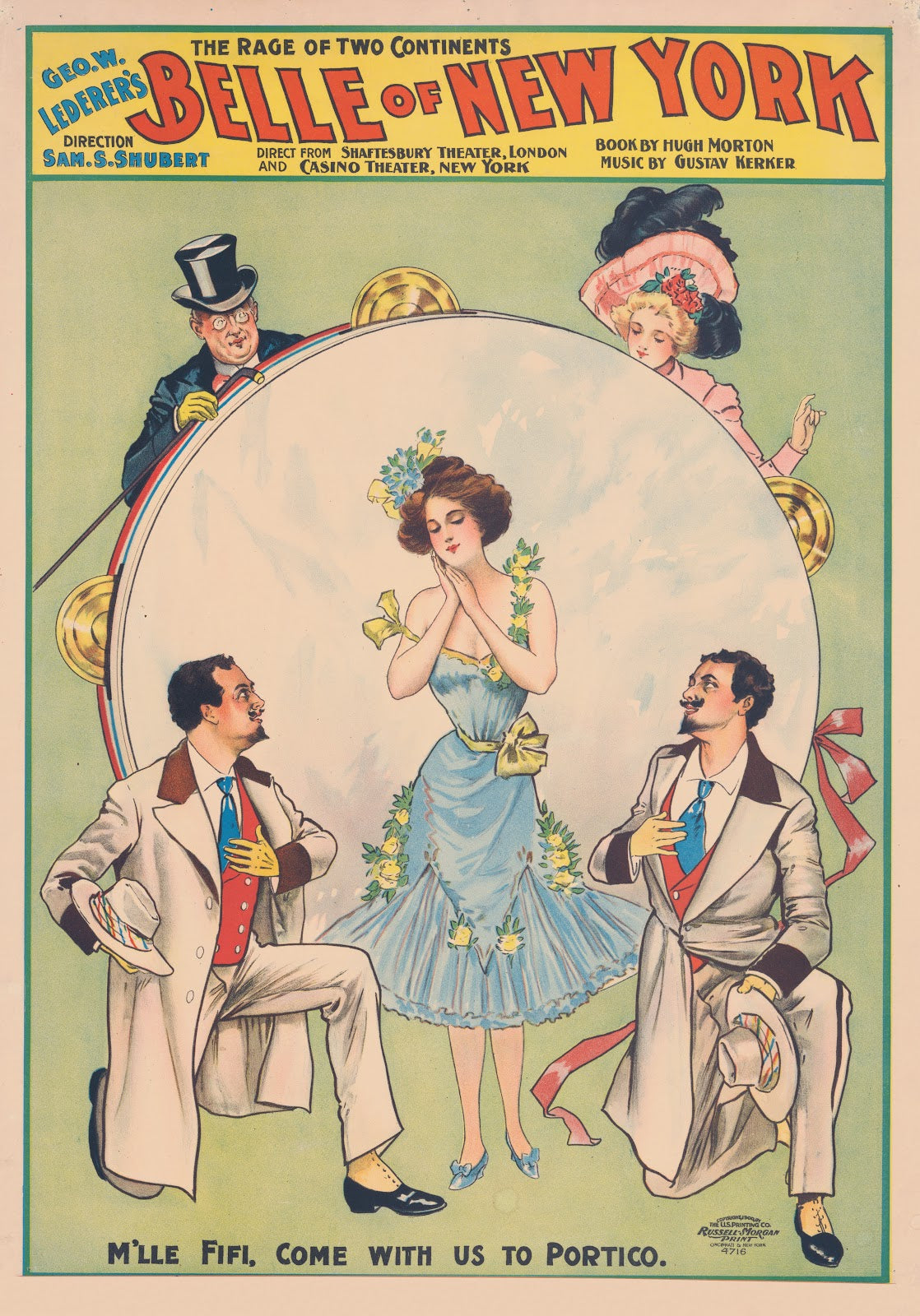 Geo W Lederers Belle of New York the rage of two continents 1900