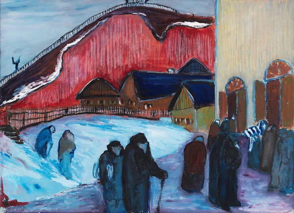 Freitag Abend Synagoge 1909