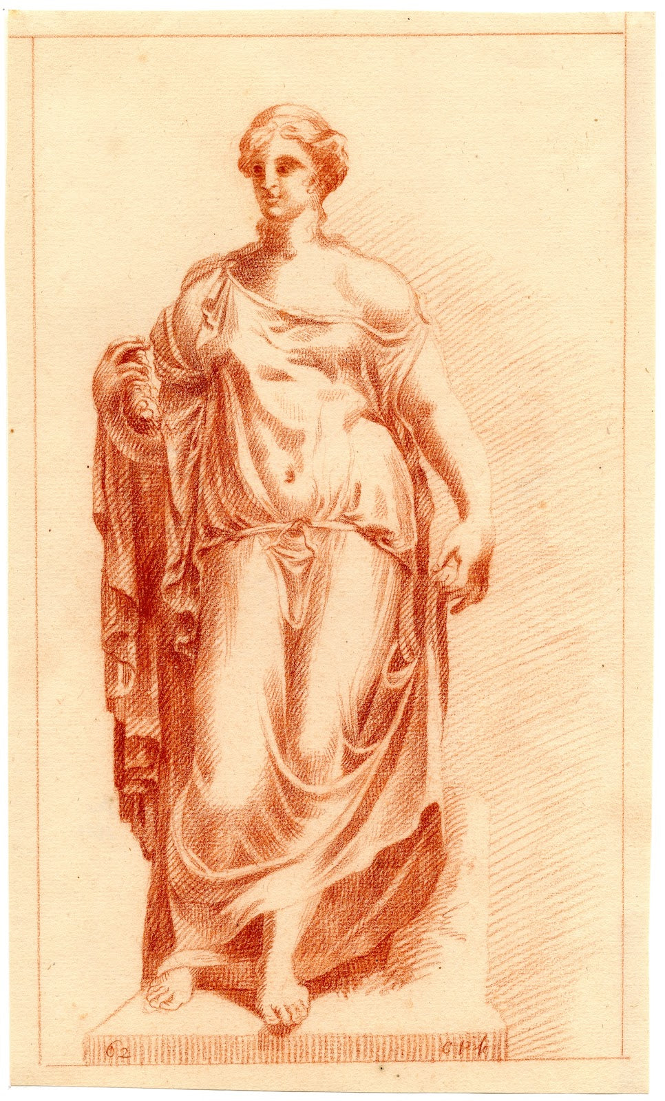 Beeld van staande vrouw