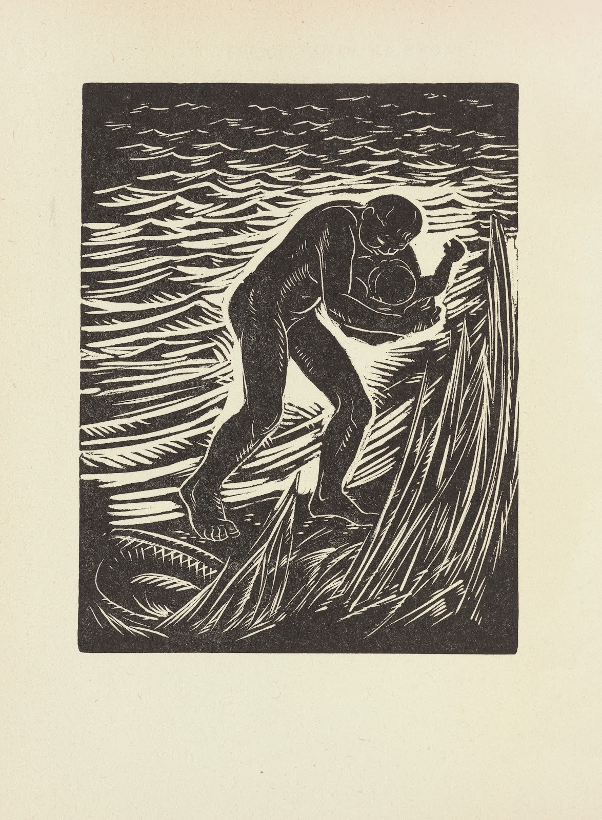 She hide the Pican in the river grass 1946