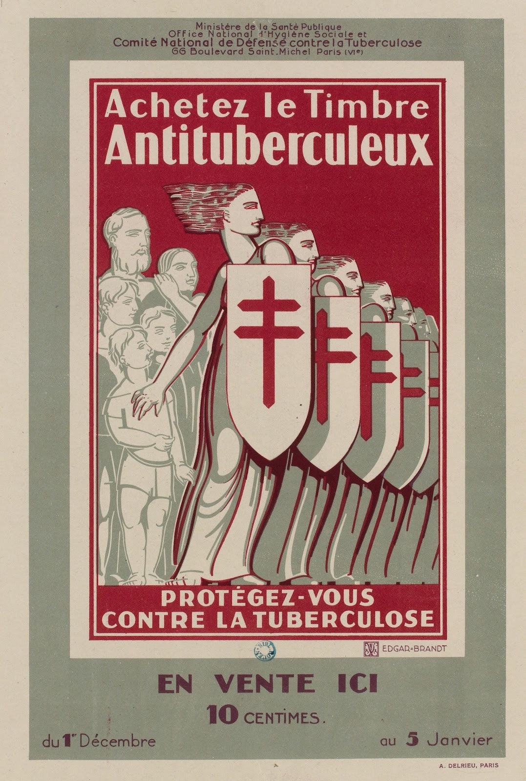 4e Campagne nationale du timbre antituberculeux 1930