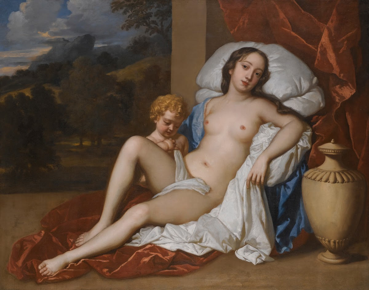 Portrait Of A Young Woman And Child As Venus And Cupid Almost Certainly Nell Gwy