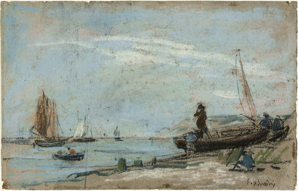 Beach with Fishing Boats 1870 79