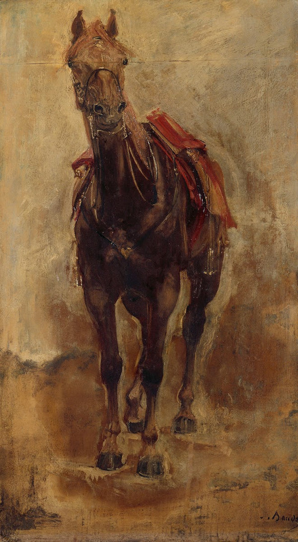 Étude de cheval pour le portrait équestre du comte de Palikao 1876
