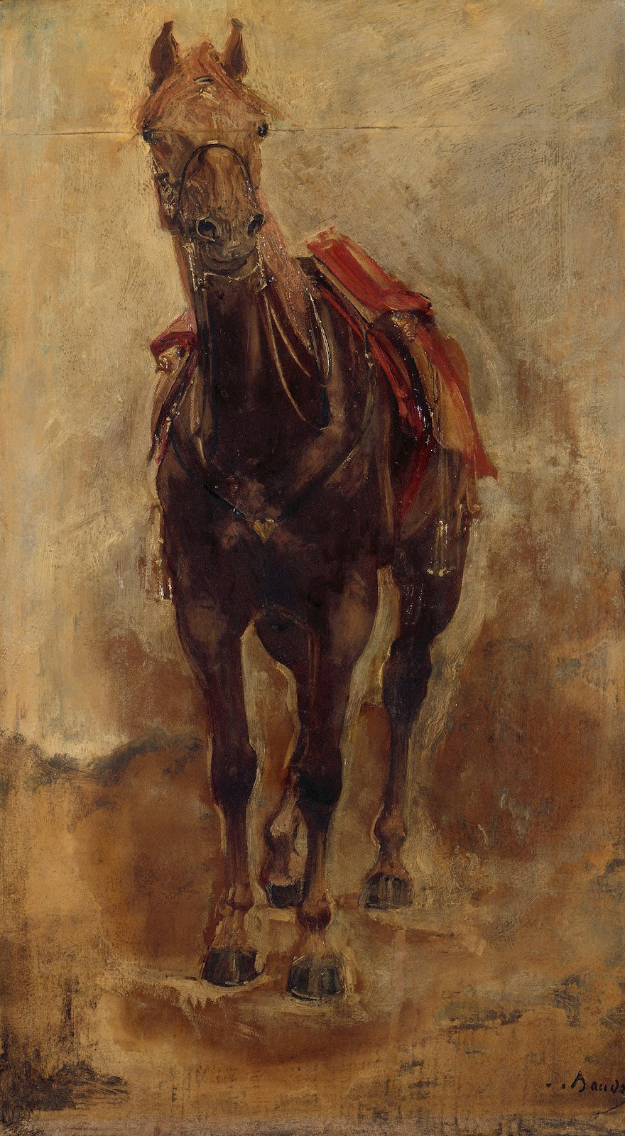 Étude de cheval pour le portrait équestre du comte de Palikao 1876