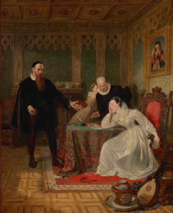 John Knox Admonishing Mary Queen of Scots on the Day when her intention to Marry