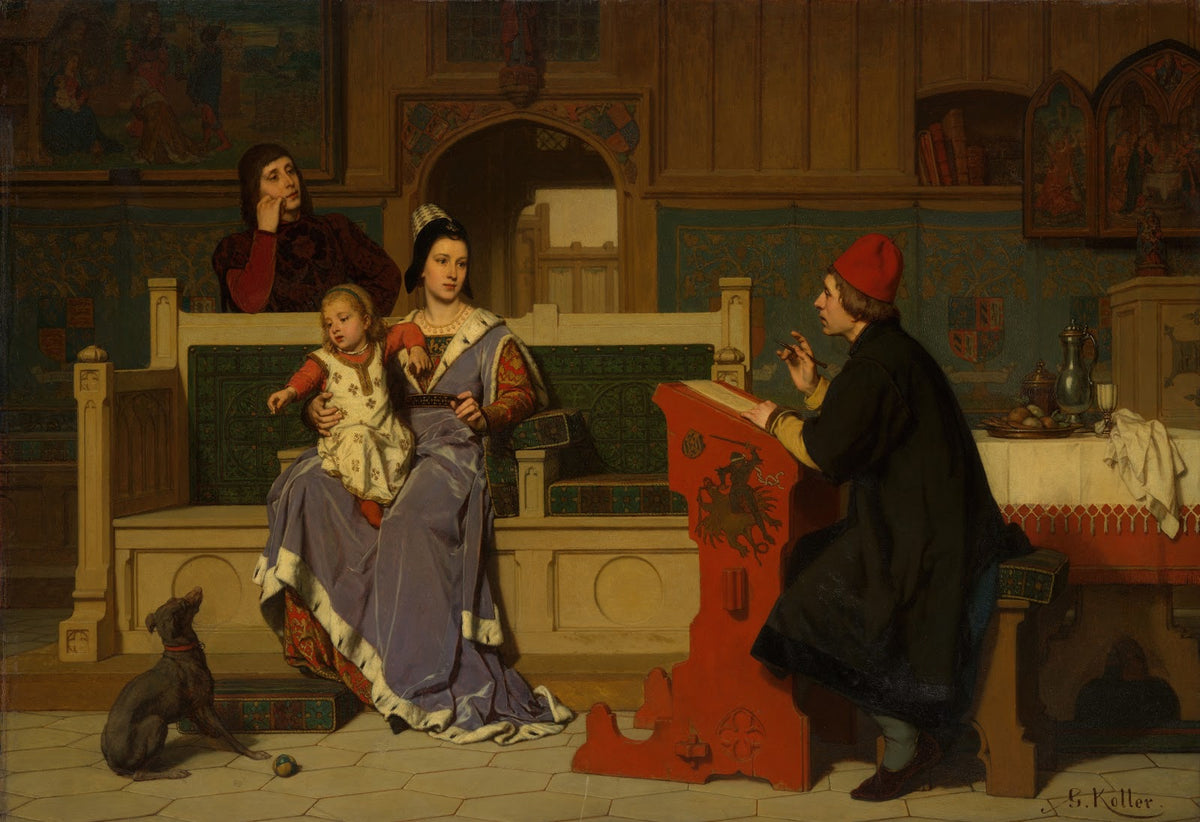 Hugo van der Goes Painting the Portrait of Mary of Burgundy
