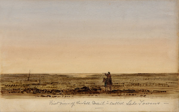 First view of the salt desert  called Lake Torrens 1843